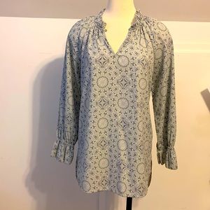 Beautiful Long Sleeve Pattern Blouse